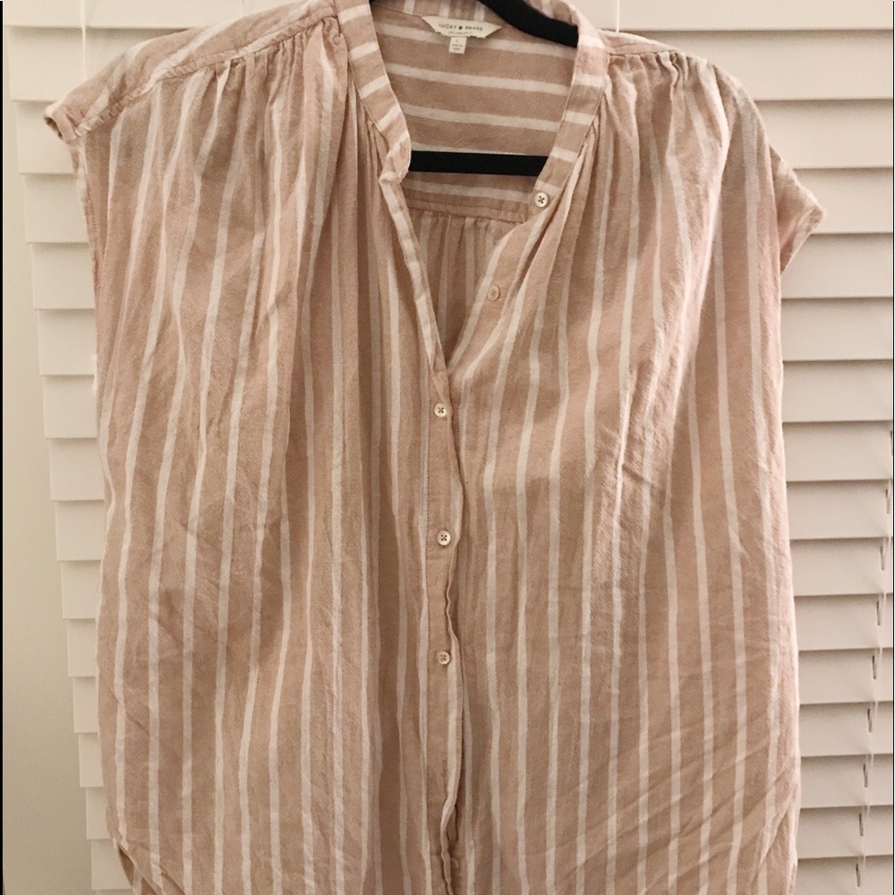 LUCKY blouse blush size Large